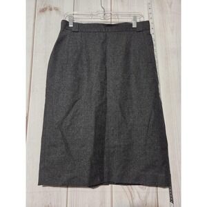 Rafaella Skirt Womens Size 12 Gray 100% Wool Lined Career Workwear
